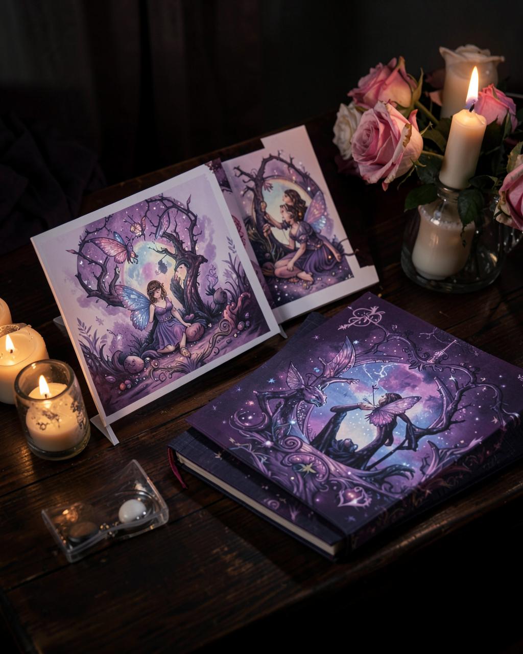 Starlit Journal & Print Set — Merch & Gifts — Fantasy Romance & Magical by KT Starling