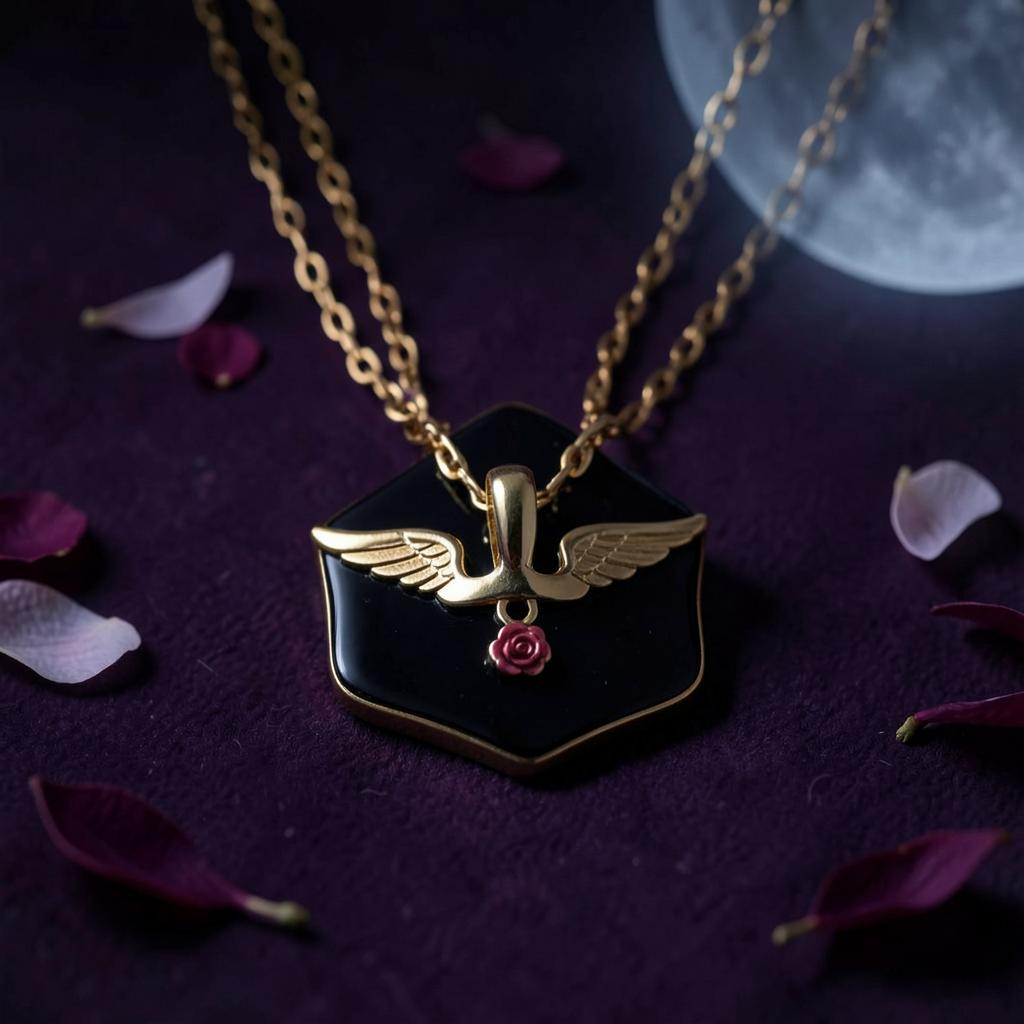 Winged Crown Pendant — Merch & Gifts — Fantasy Romance & Magical by KT Starling